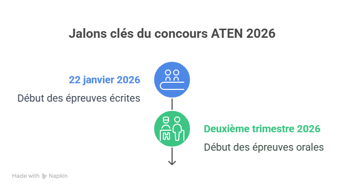 Jalons clés du concours ATEN 2026