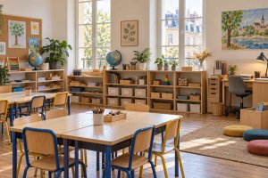 Organisation du matériel pédagogique dans une classe