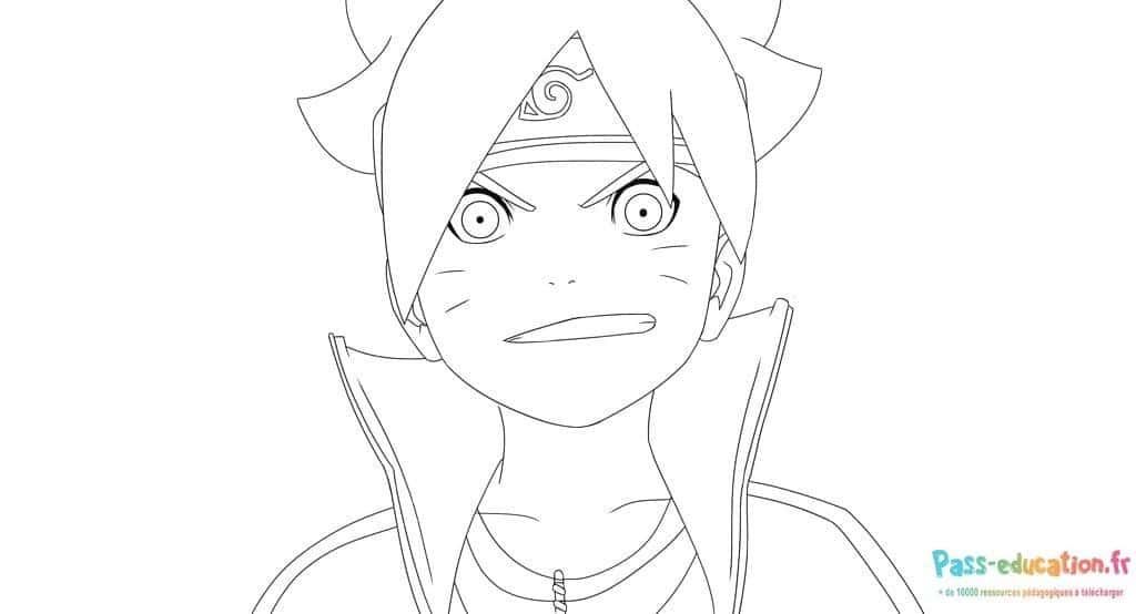 Coloriage Jeune ninja à imprimer et colorier