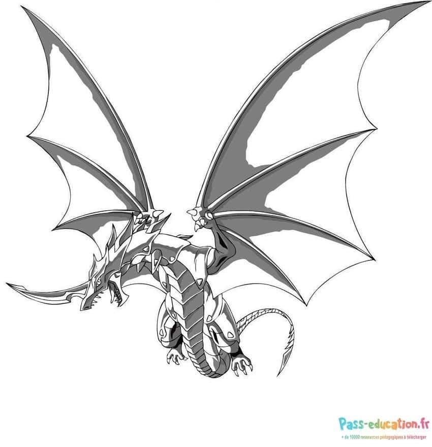 Coloriage Dragon mécanique à imprimer et colorier
