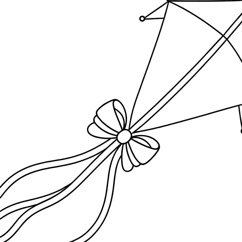Coloriage Cerf-volant géométrique à imprimer et colorier