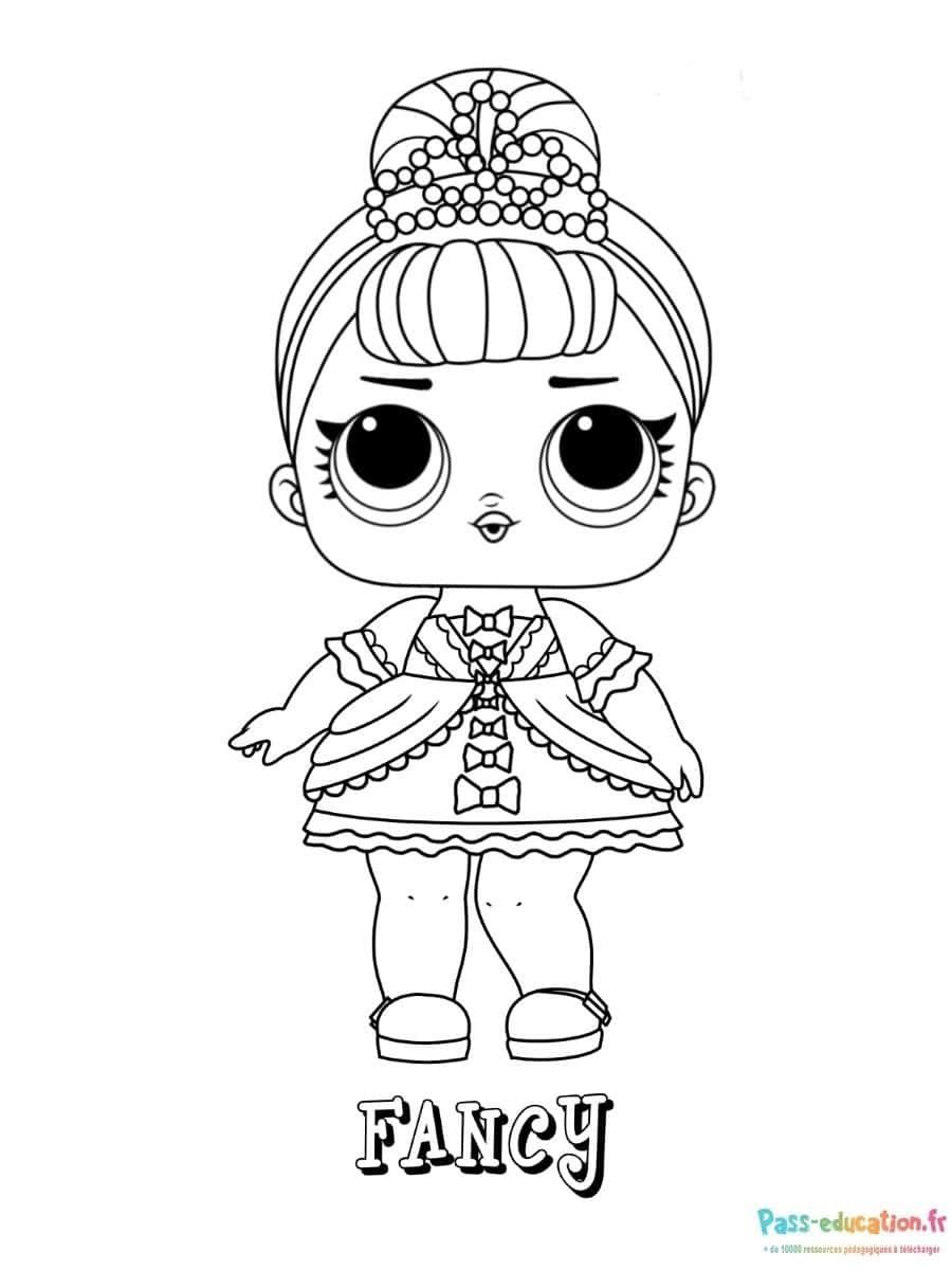 Coloriage Fancy de Lol à imprimer et colorier