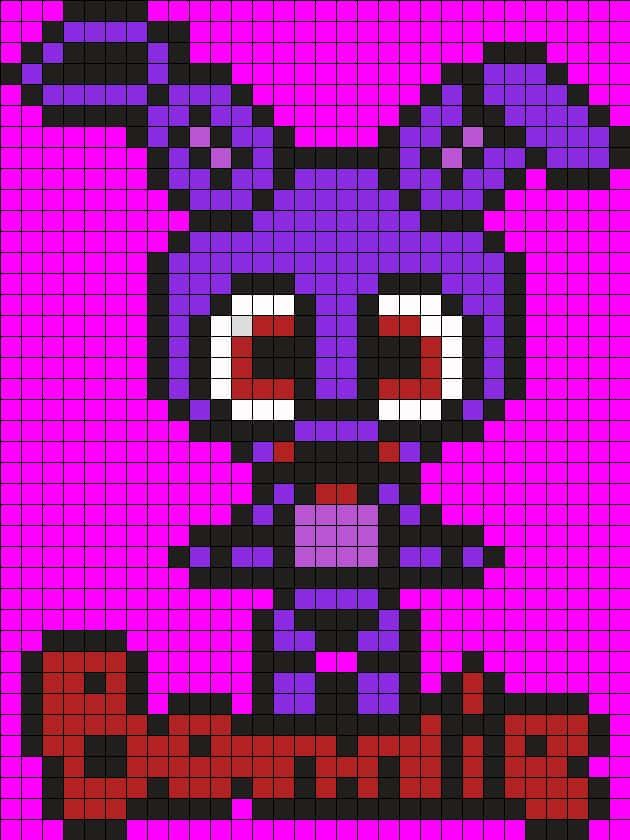 Coloriage Bonnie Fnaf à imprimer et colorier