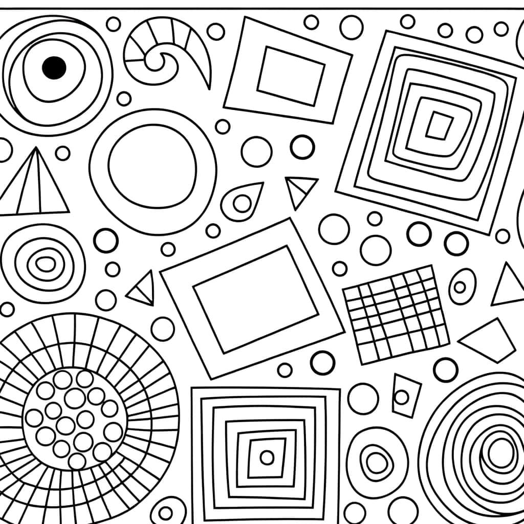 Coloriage Motifs géométriques à imprimer et colorier