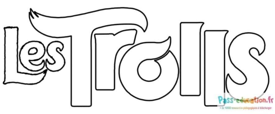 Coloriage Les Trolls à imprimer et colorier