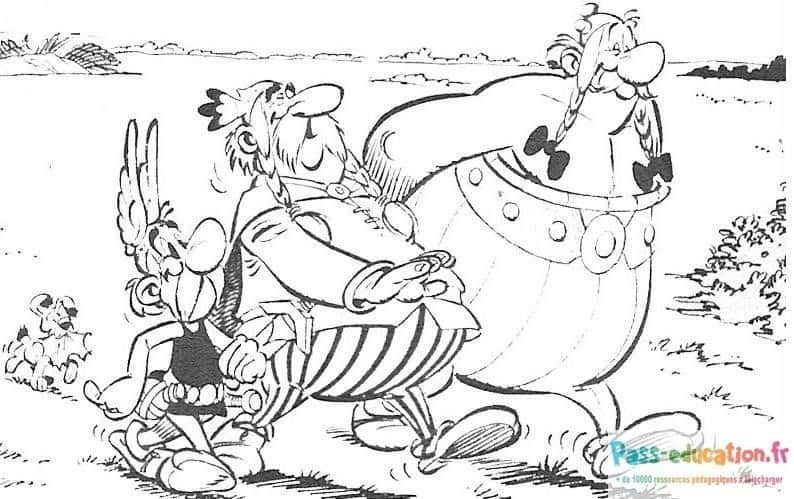 Coloriage Aventures gauloises à imprimer et colorier