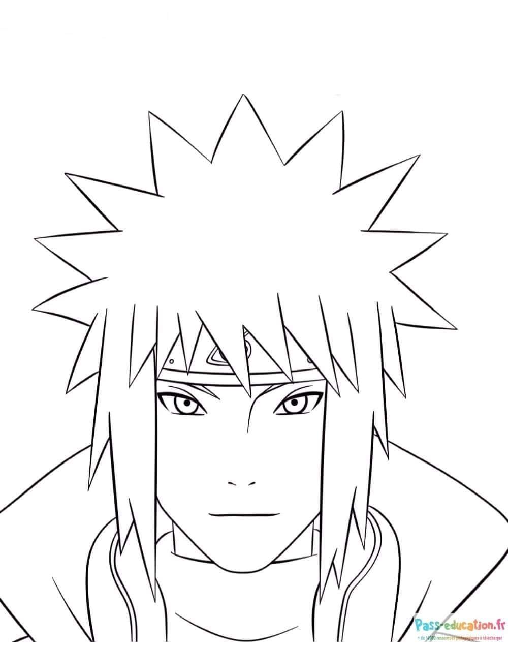 Coloriage Cheveux hérissés à imprimer et colorier