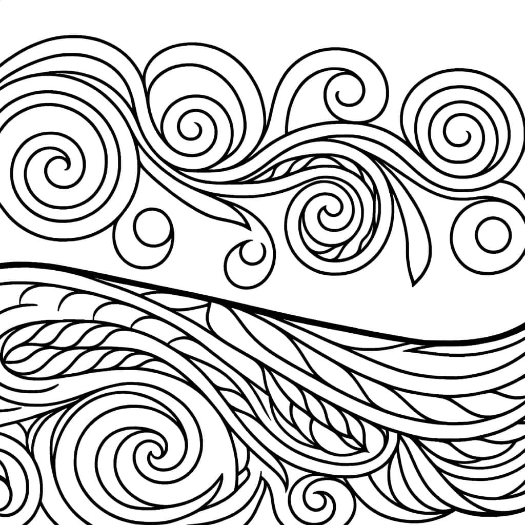 Coloriage Motifs arabesques à imprimer et colorier