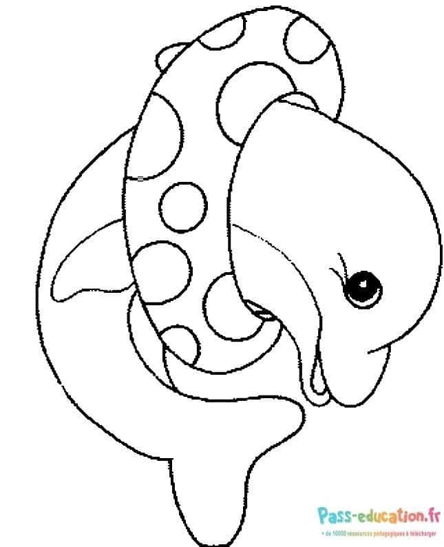 Coloriage Dessin éléphant et tentacule à imprimer et colorier