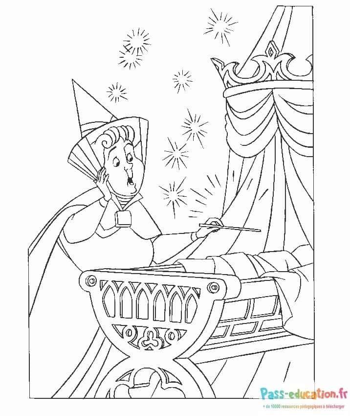 Coloriage Fée surprise à imprimer et colorier