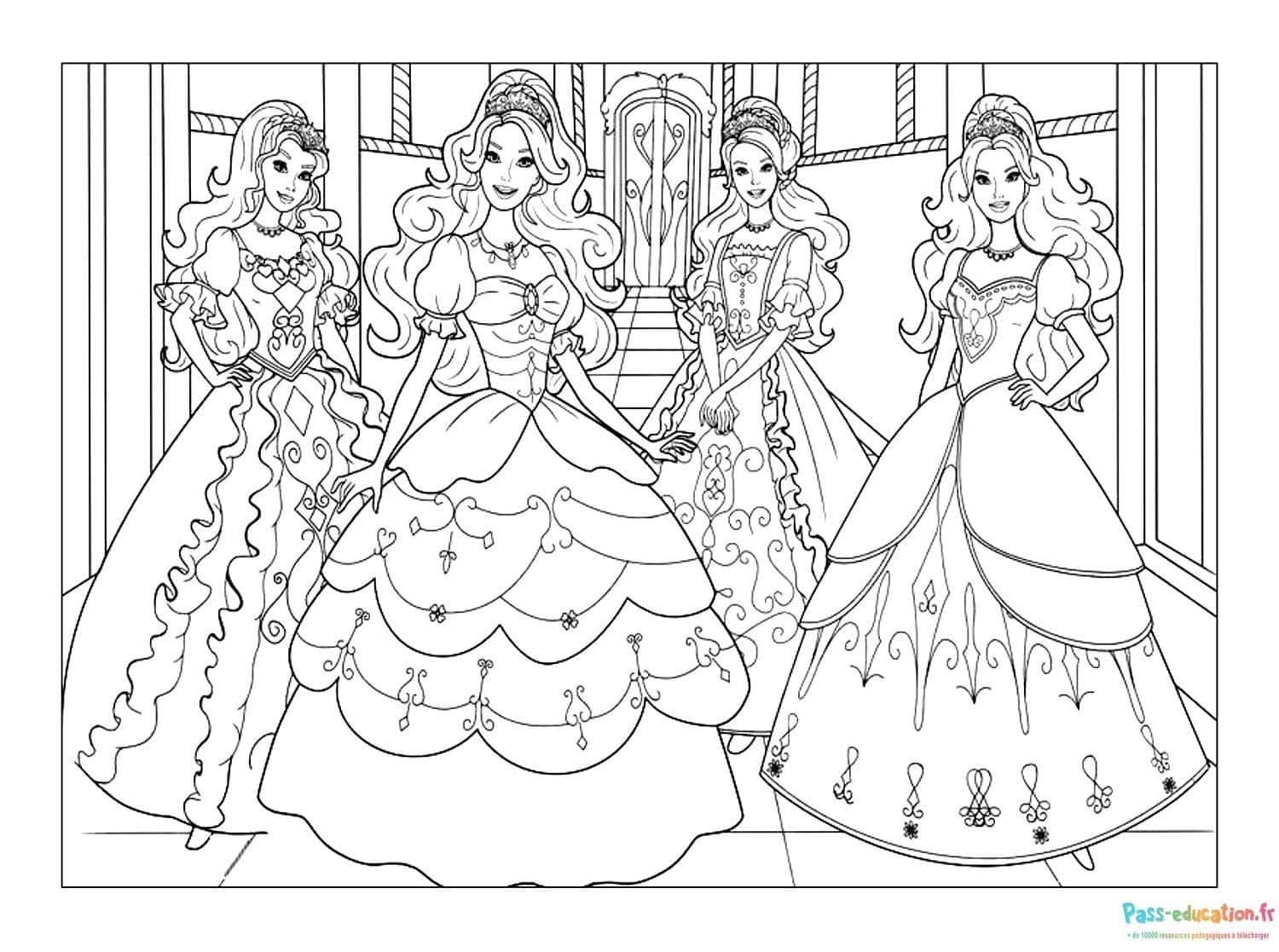 Coloriage Bal royal à imprimer et colorier