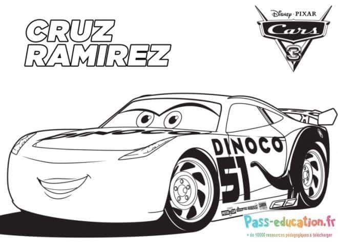 Coloriage Cruz Ramirez à imprimer et colorier