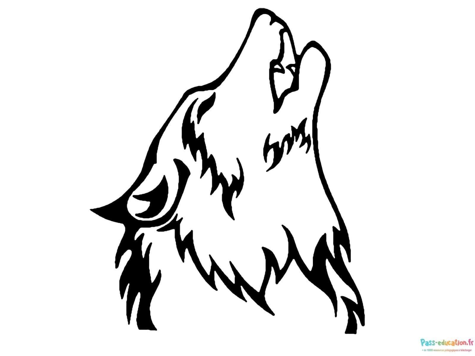 Coloriage Loup-Garou à imprimer et colorier