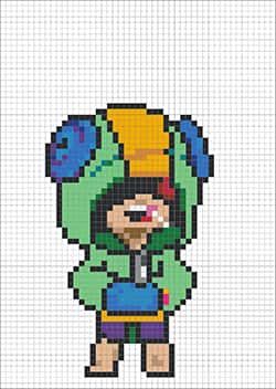 Coloriage Brawler en manteau à imprimer et colorier