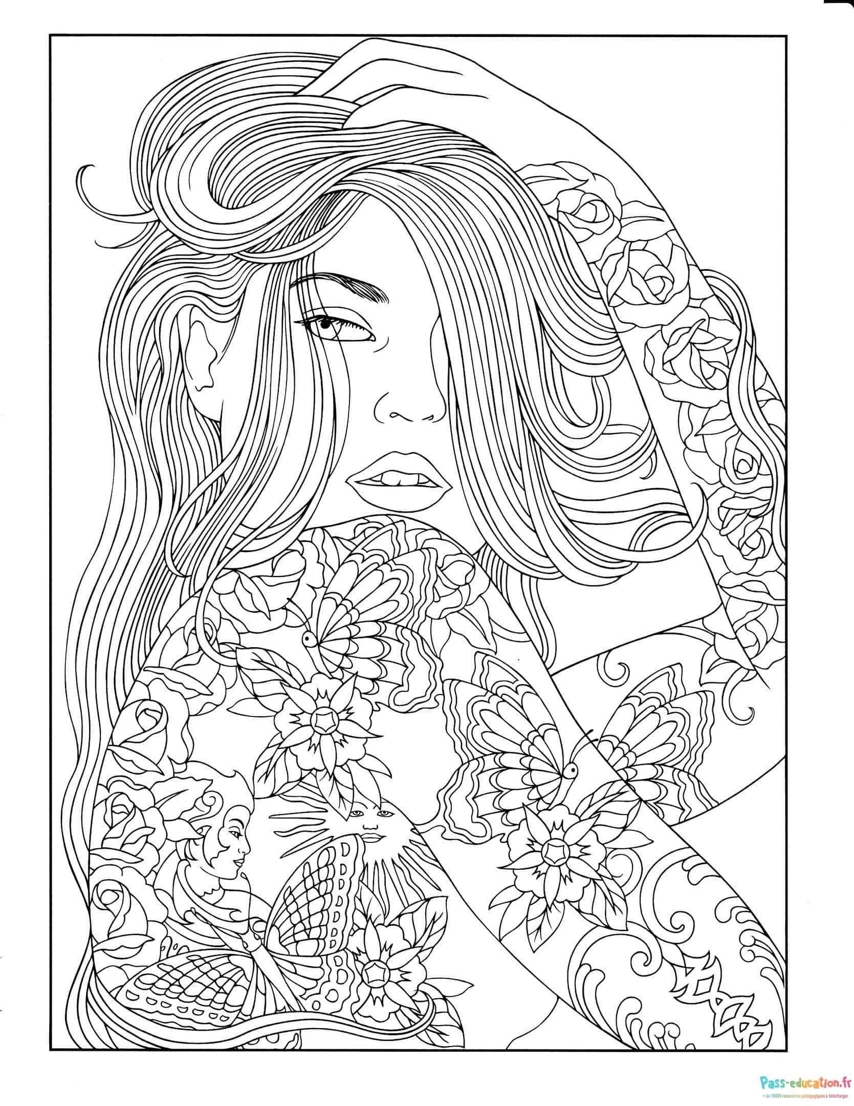 Coloriage Jardin de beauté à imprimer et colorier