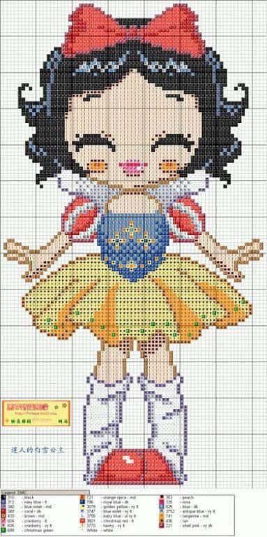 Coloriage Princesse stylisée à imprimer et colorier