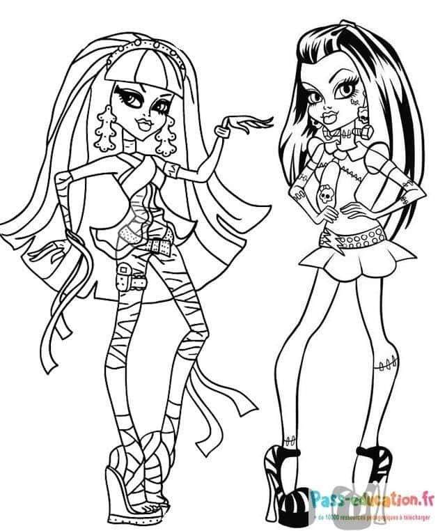 Coloriage Styles Monster High à imprimer et colorier