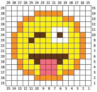 Coloriage Visage souriant à imprimer et colorier