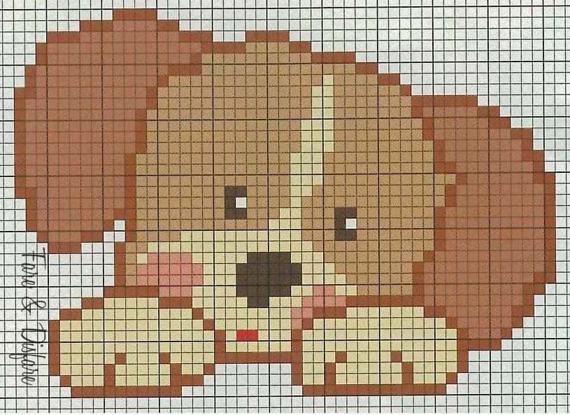 Coloriage Chiot câlin à imprimer et colorier