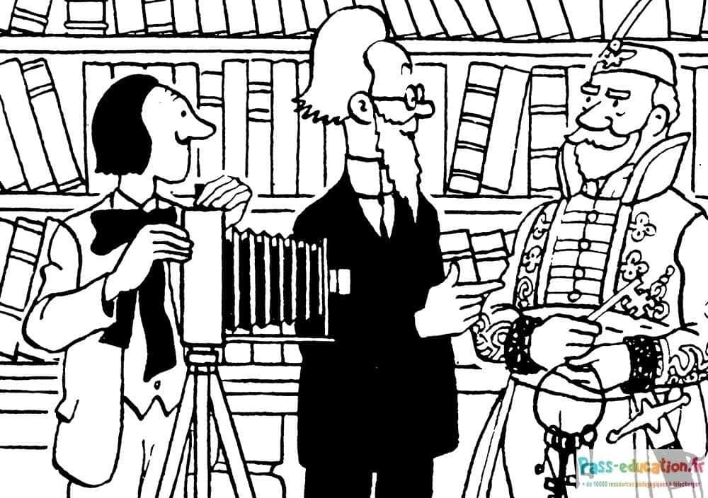 Coloriage Rencontre de personnages à imprimer et colorier