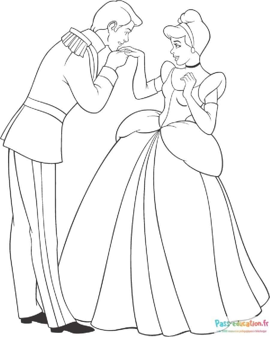 Coloriage Bal romantique à imprimer et colorier