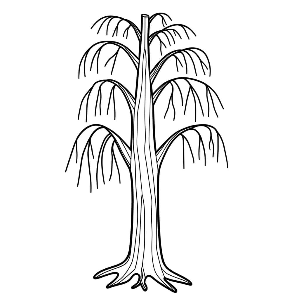 Coloriage Arbre Sans Feuille à imprimer et colorier