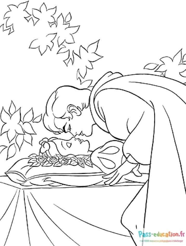 Coloriage Baiser d'amour à imprimer et colorier