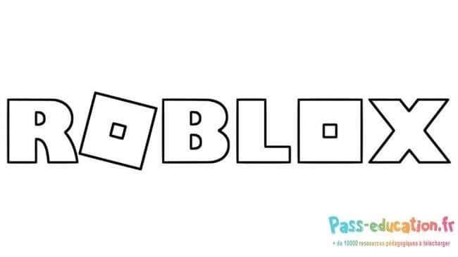 Coloriage Logo Roblox à imprimer et colorier