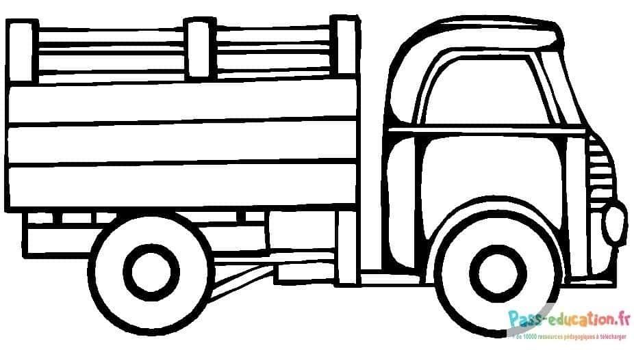 Coloriage Camion à colorier à imprimer et colorier