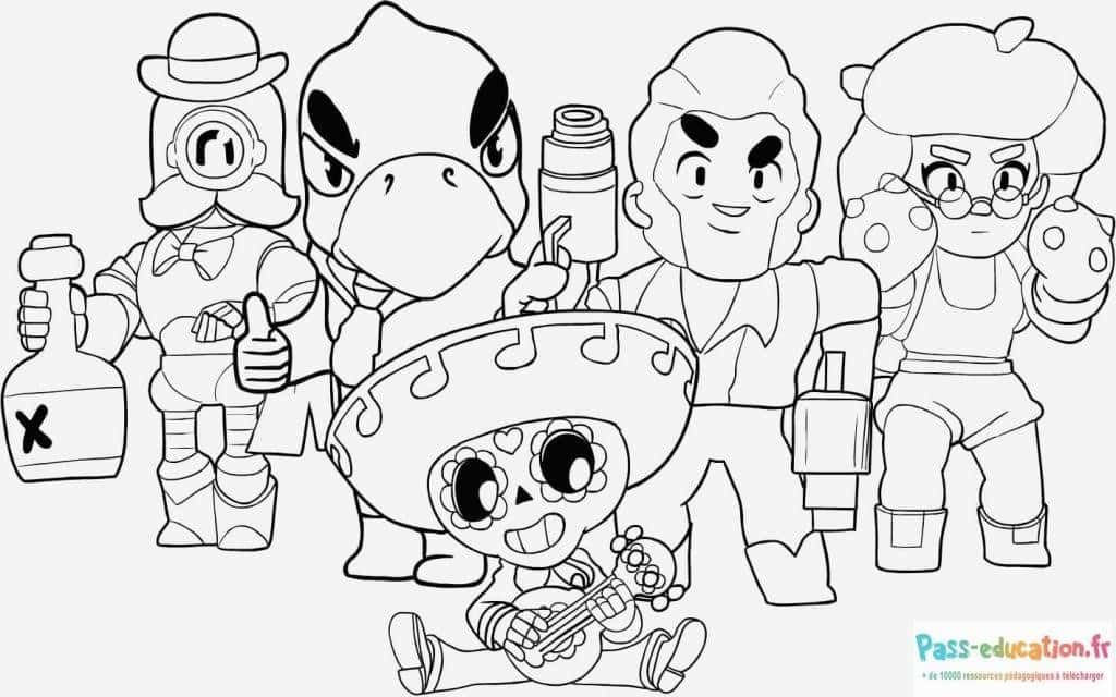 Coloriage Bataille de Brawl Stars à imprimer et colorier