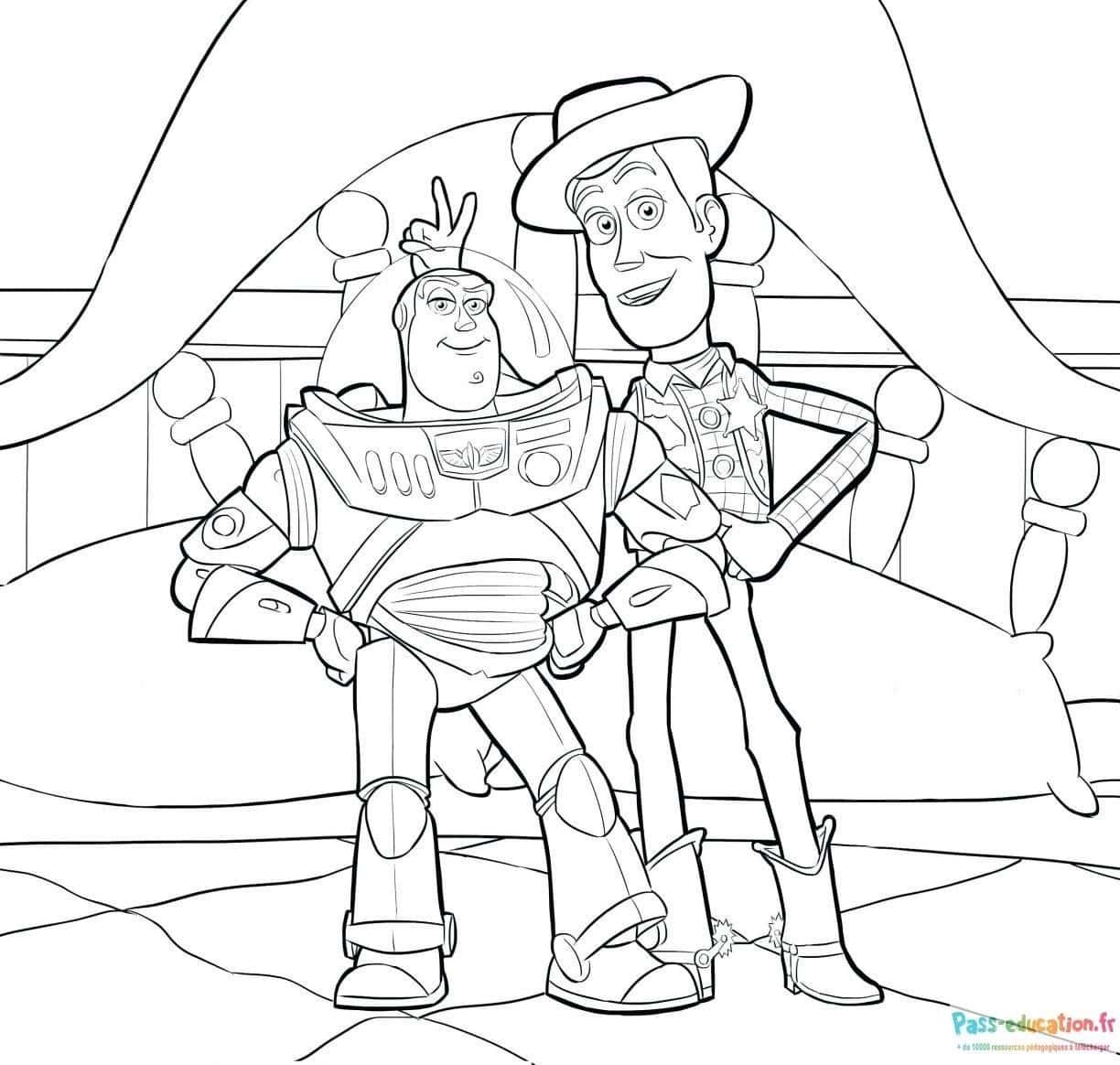 Coloriage Amis de Toy Story à imprimer et colorier