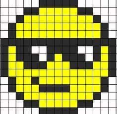 Coloriage Visage souriant jaune à imprimer et colorier