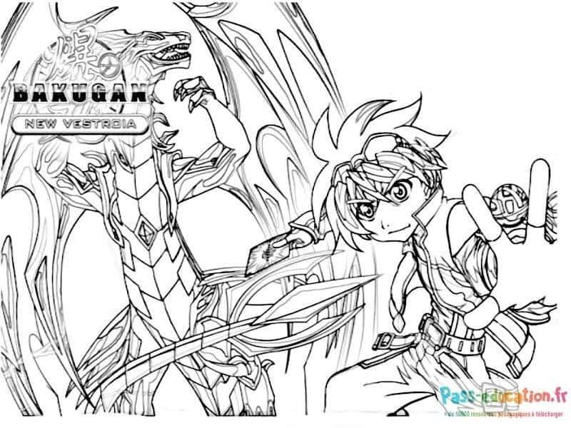 Coloriage Bakugan New Vestroia à imprimer et colorier