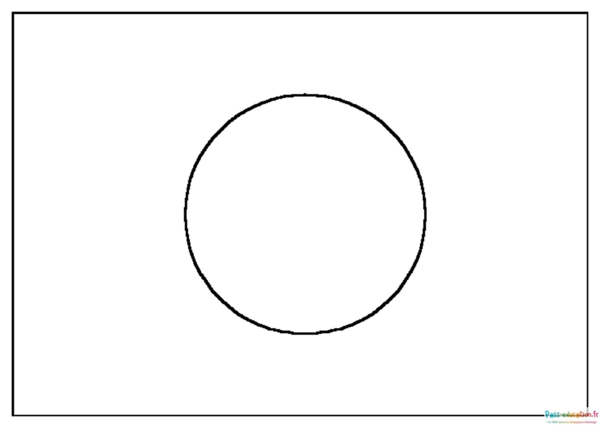 Coloriage Cercle simple à imprimer et colorier