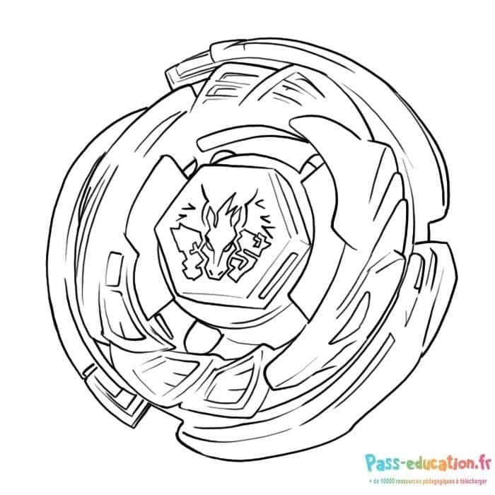 Coloriage Toupie Beyblade à imprimer et colorier