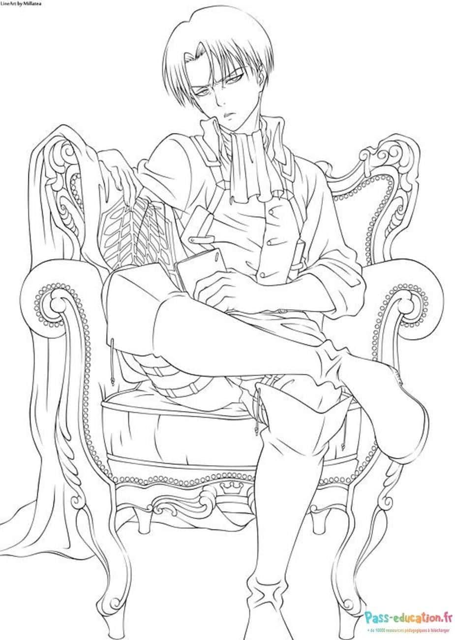 Coloriage Attaque des Titans à imprimer et colorier