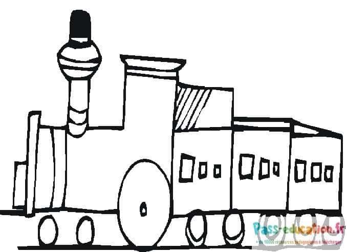 Coloriage Train à colorier à imprimer et colorier