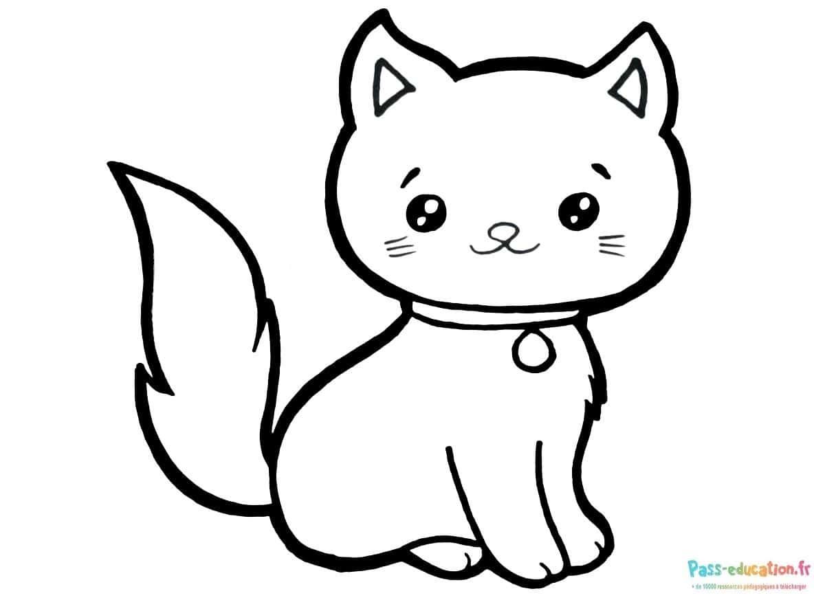 Coloriage Dessin renard mignon à imprimer et colorier