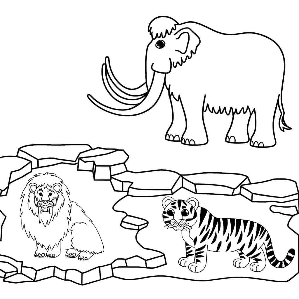 Coloriage Âge de Glace à imprimer et colorier