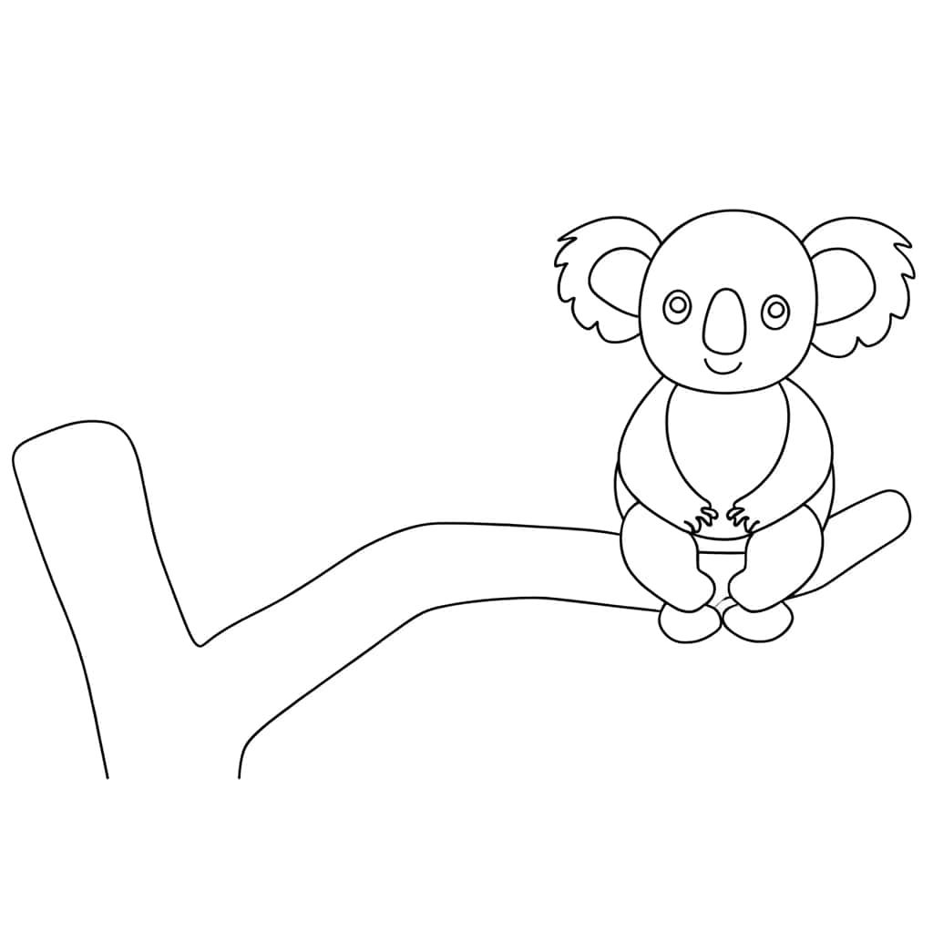 Coloriage Bébé Koala à imprimer et colorier