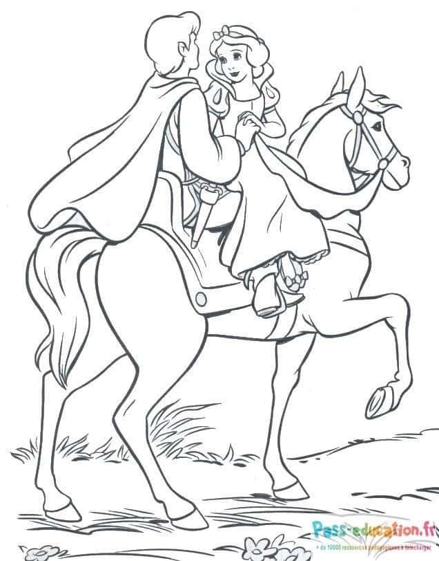 Coloriage Rencontre enchantée à imprimer et colorier