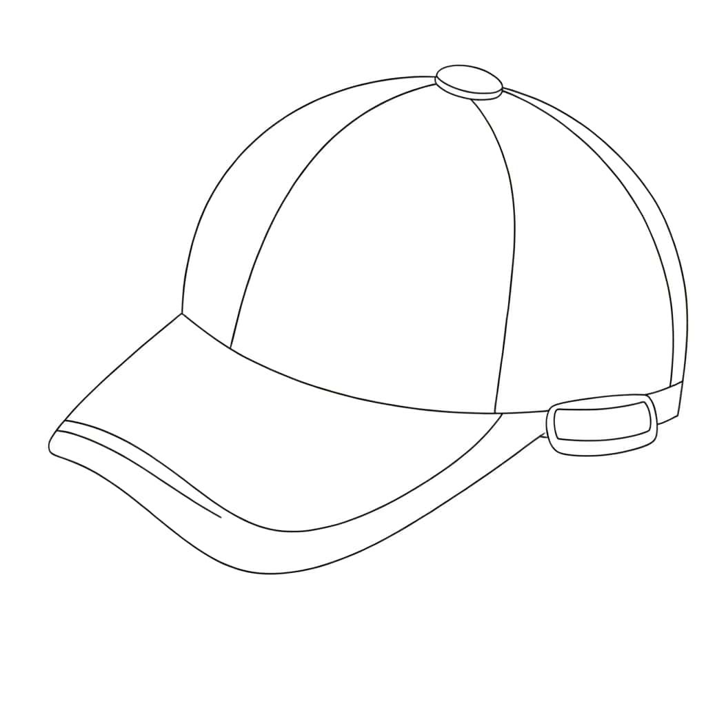 Coloriage Casquette à imprimer et colorier