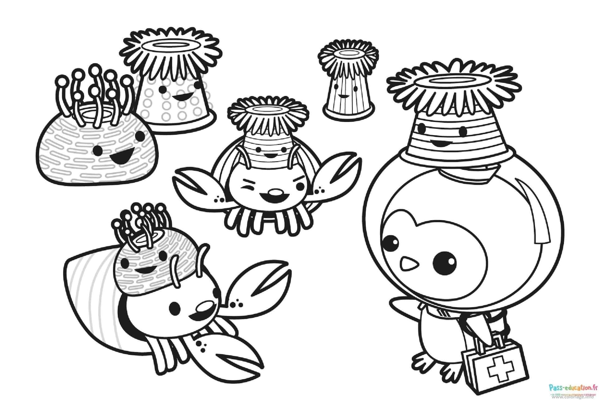 Coloriage Aventure sous-marine à imprimer et colorier