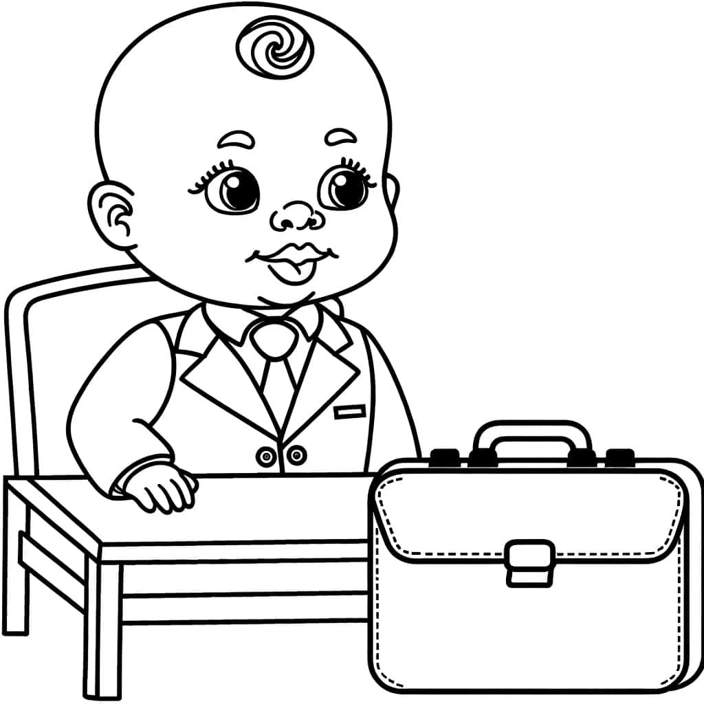 Coloriage Boss bébé à imprimer et colorier