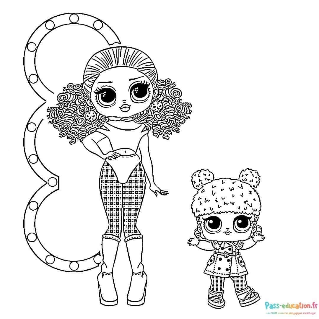 Coloriage Poupées Lol à imprimer et colorier