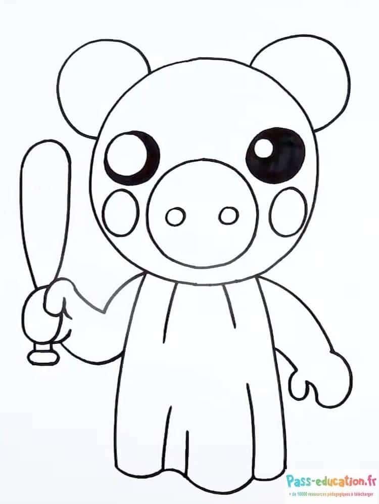 Coloriage Personnage Roblox à imprimer et colorier