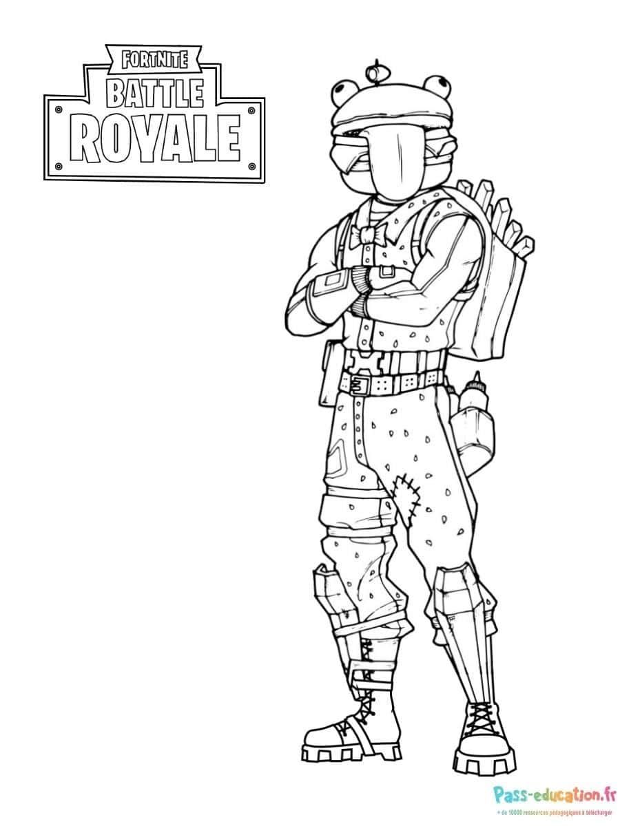 Coloriage Fortnite Battle Royale à imprimer et colorier