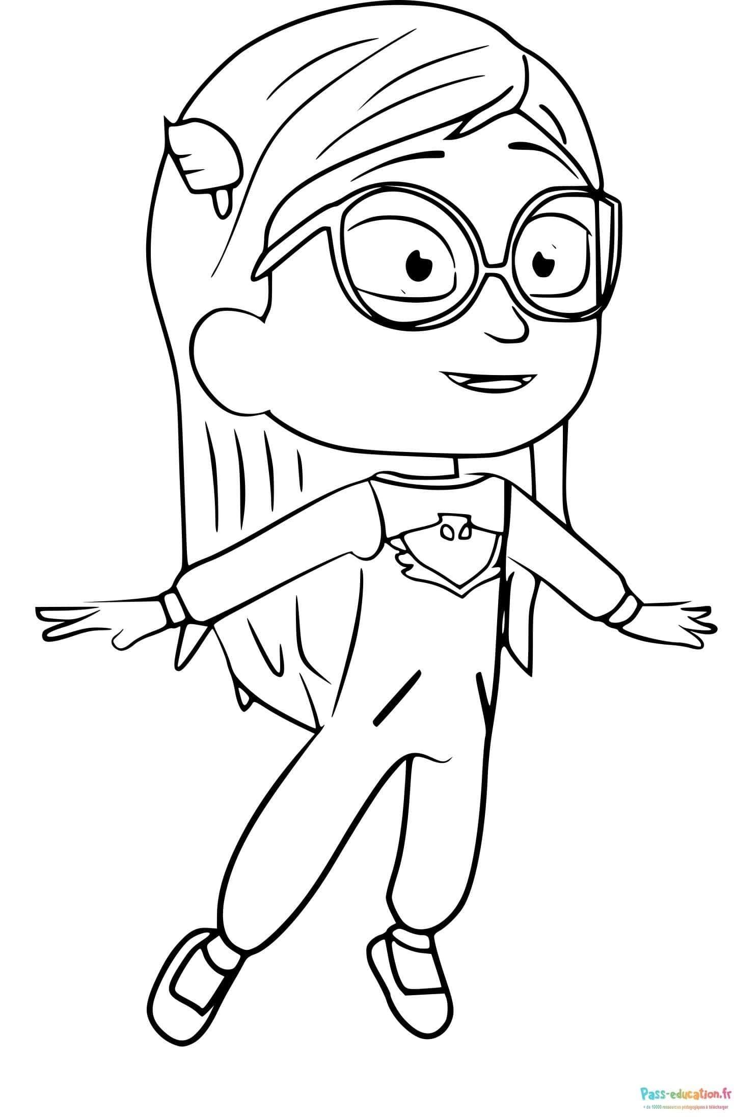 Coloriage Dessin animé danse à imprimer et colorier