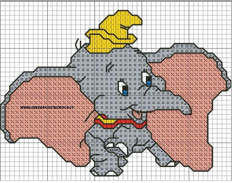 Coloriage Dumbo Disney à imprimer et colorier