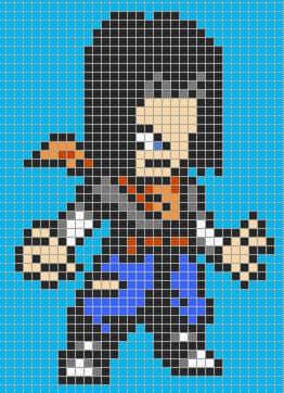 Coloriage Guerrier Saiyan à imprimer et colorier